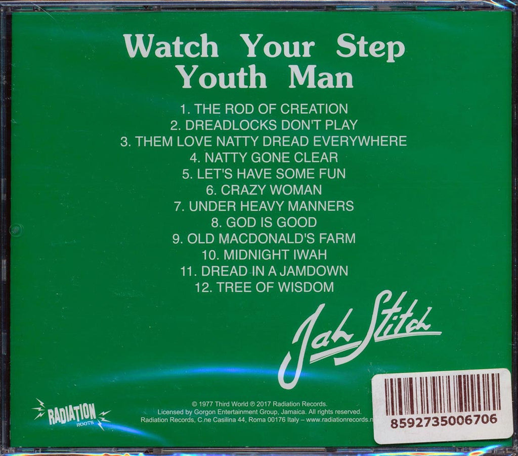 Jah Stitch - Watch Your Step Youthman Music CD