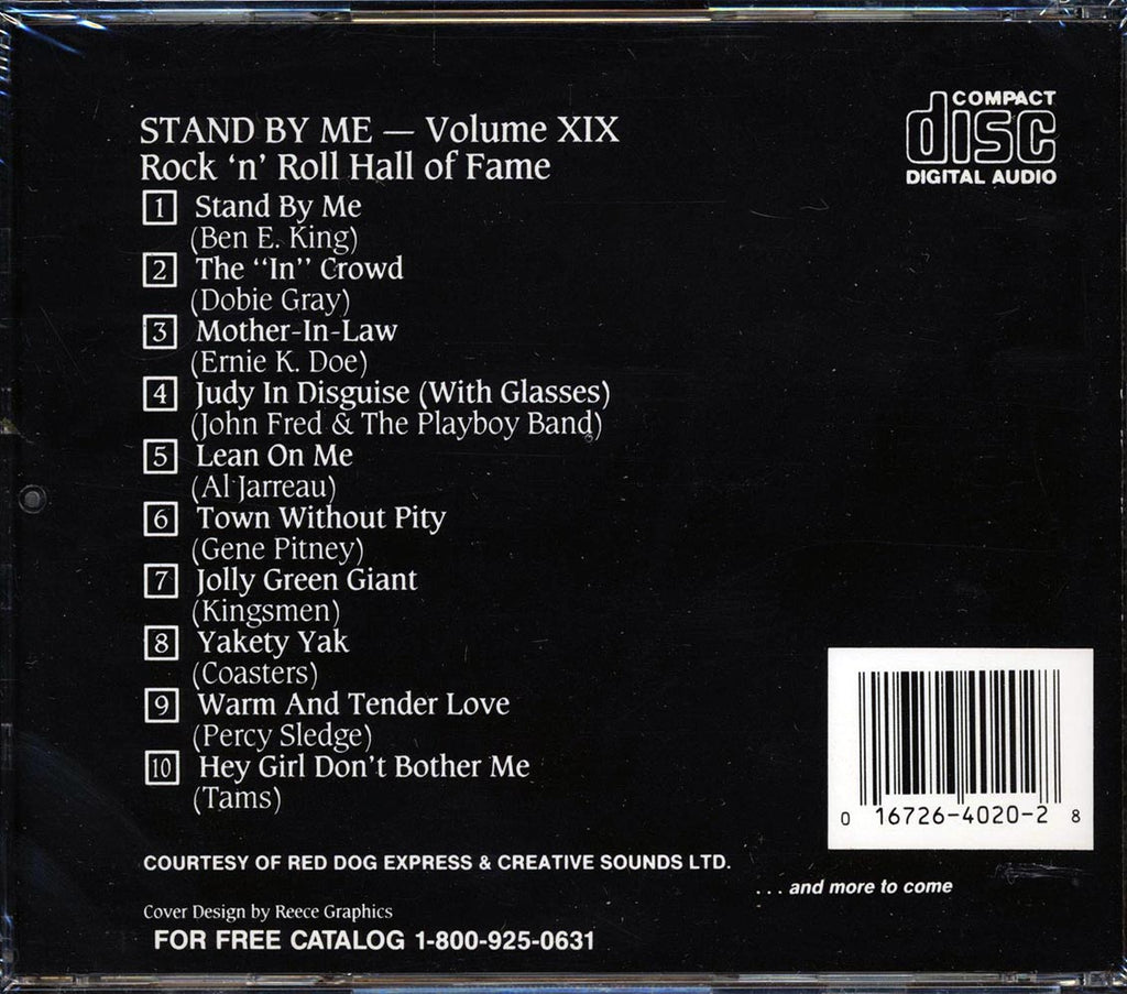 Al Jarreau, The Coasters, Percy Sledge, Etc. - Rock N Roll Hall Of Fame Volume 19 Music CD
