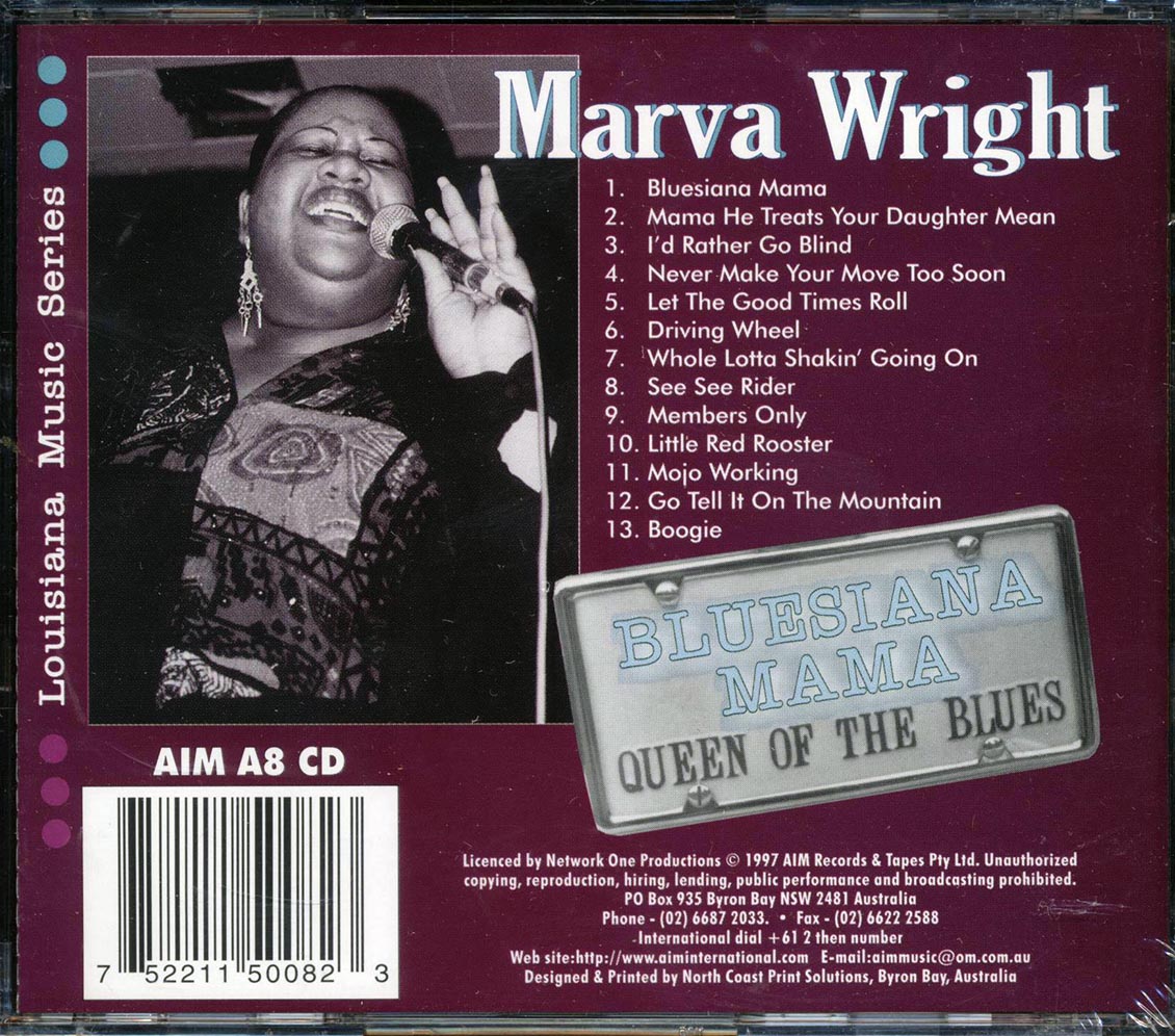 Marva Wright - Bluesiana Mama Music CD