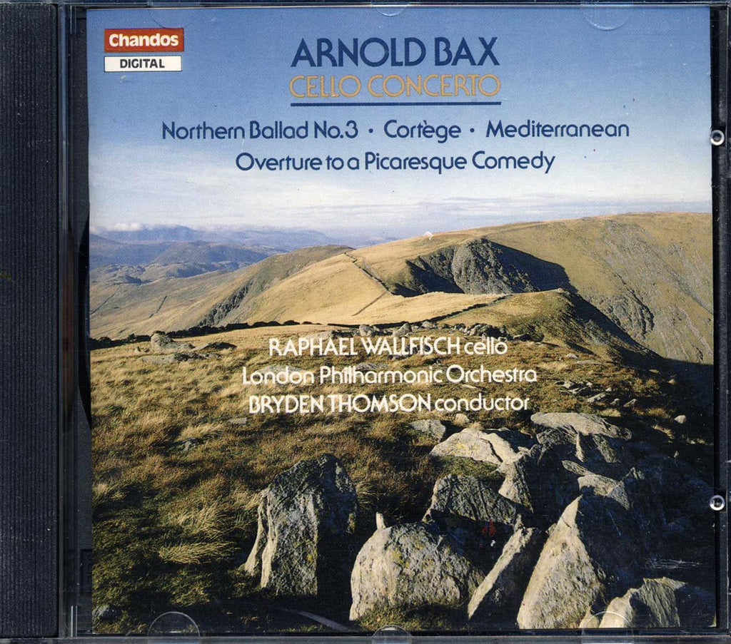 Arnold Bax, Raphael Wallfisch, Bryden Thomson, The London Philharmonic Orchestra - Cello Concerto; Northern Ballad No. 3; Cortege; Mediterranean; Overture To A Picaresque Comedy Music CD