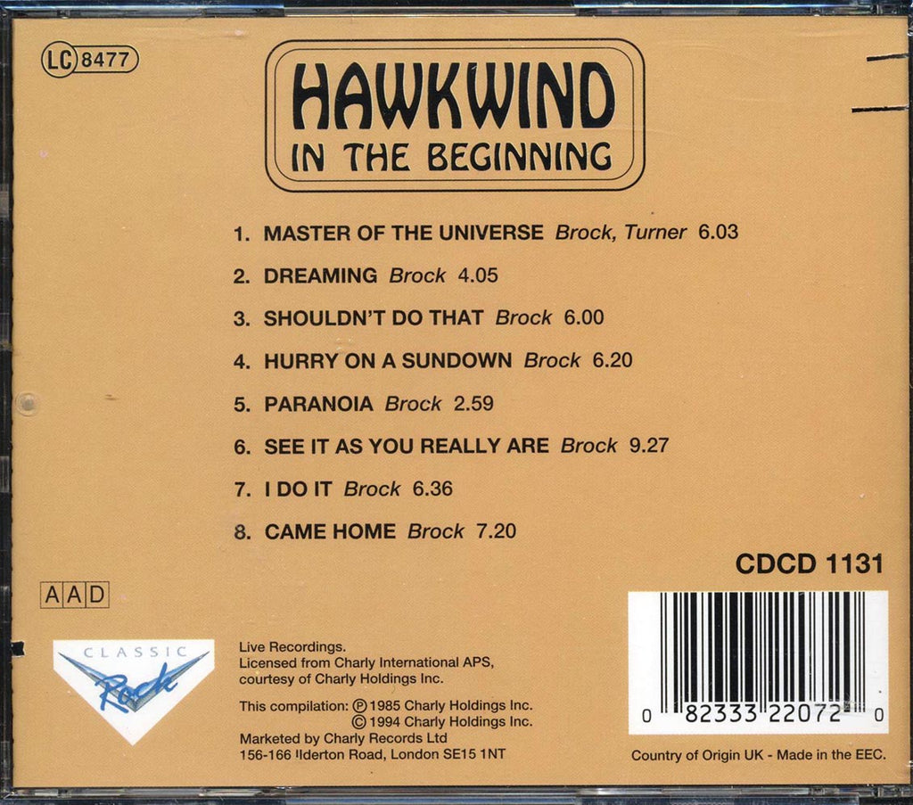 Hawkwind - In The Beginning (marked/ltd stock) Music CD
