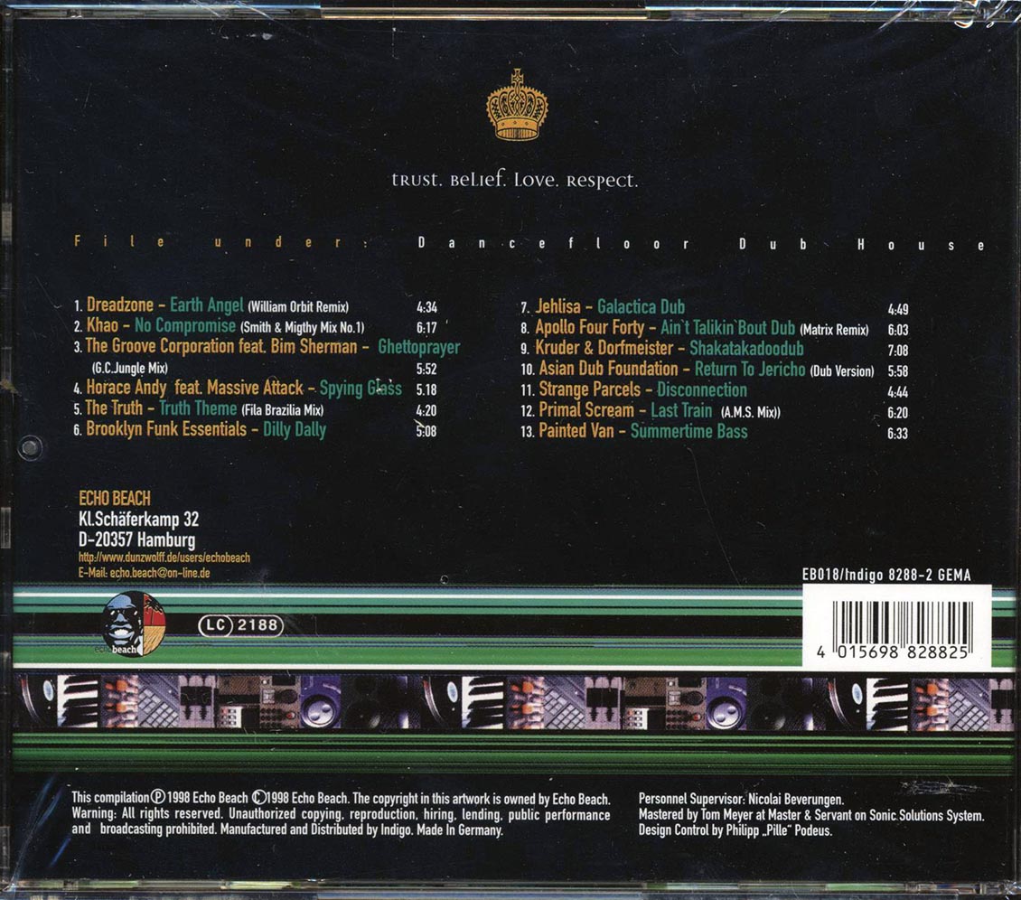 Dreadzone, Khao, Groove Corporation, Horace Andy, Etc. - King Size Dub Chapter 4 Music CD