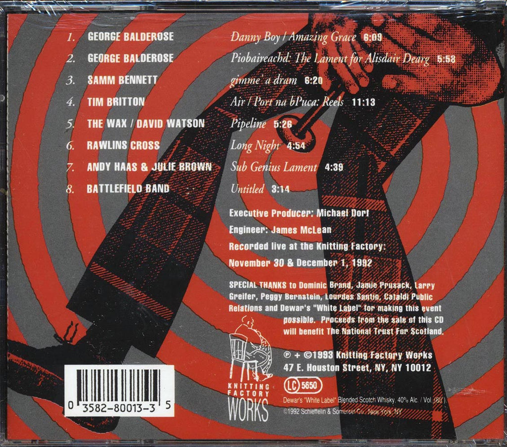 George Balderose, Samm Bennett, Tim Britton, Etc. - Dewar's Bagpipe Festival: Live At The Knitting Factory Music CD