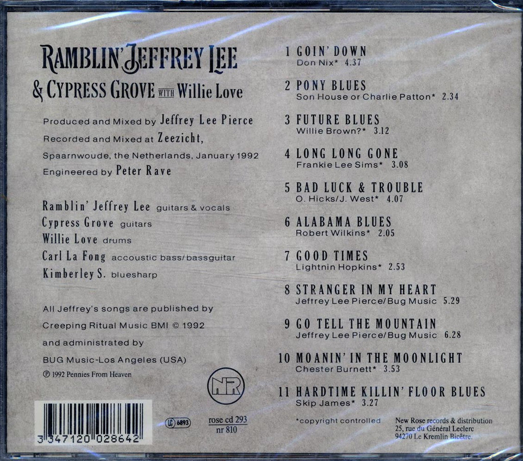 Ramblin' Jeffrey Lee, Cypress Grove, Willie Love - Ramblin' Jeffrey Lee, Cypress Grove, Willie Love Music CD