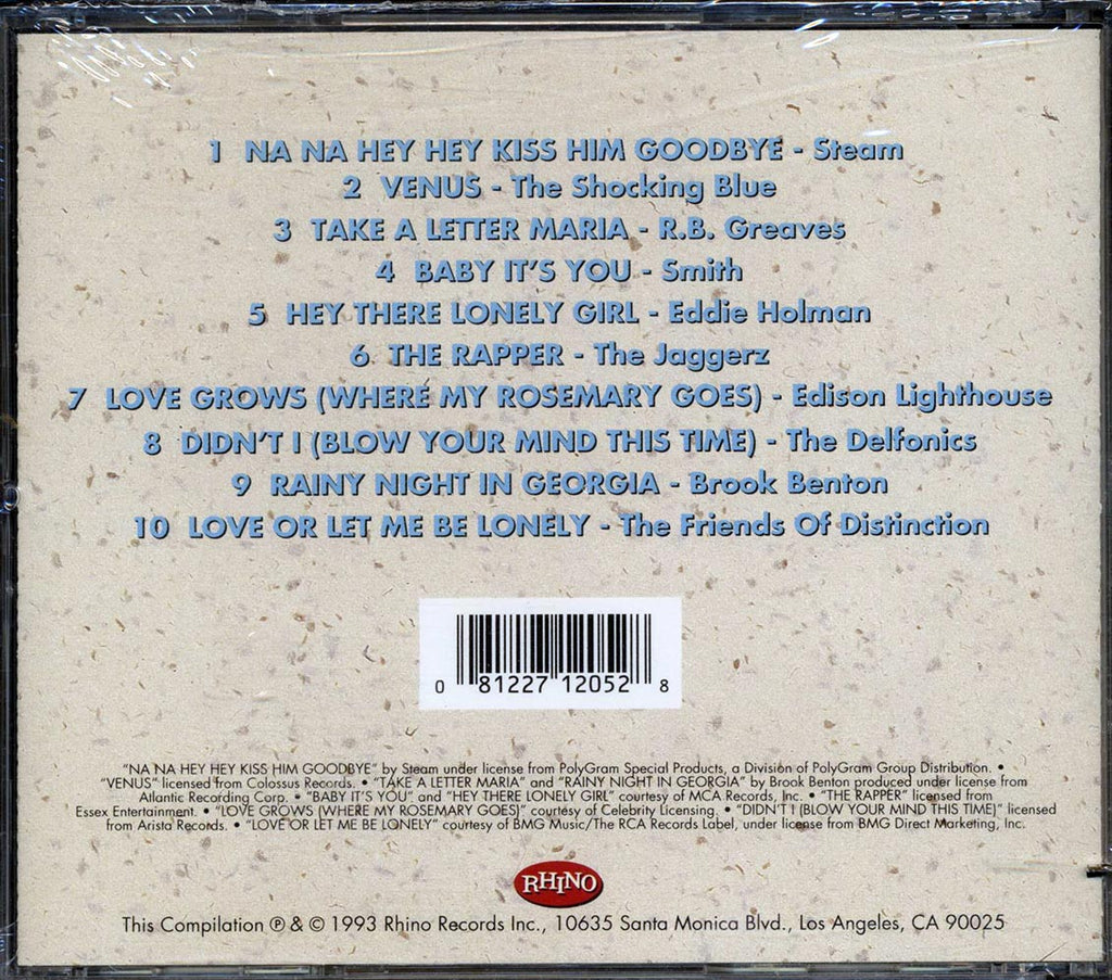 Steam, The Delfonics, Shocking Blue, Etc. - '70s Smash Hits Volume 1 (marked/ltd stock) Music CD
