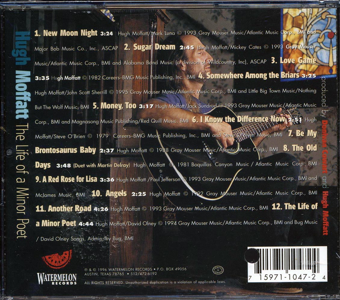 Hugh Moffatt - The Life Of A Minor Poet (marked/ltd stock) Music CD