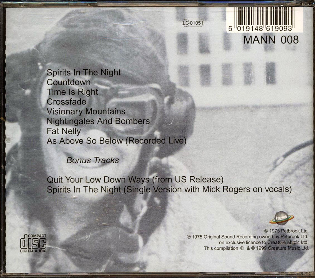 Manfred Mann's Earth Band - Nightingales & Bombers Music CD