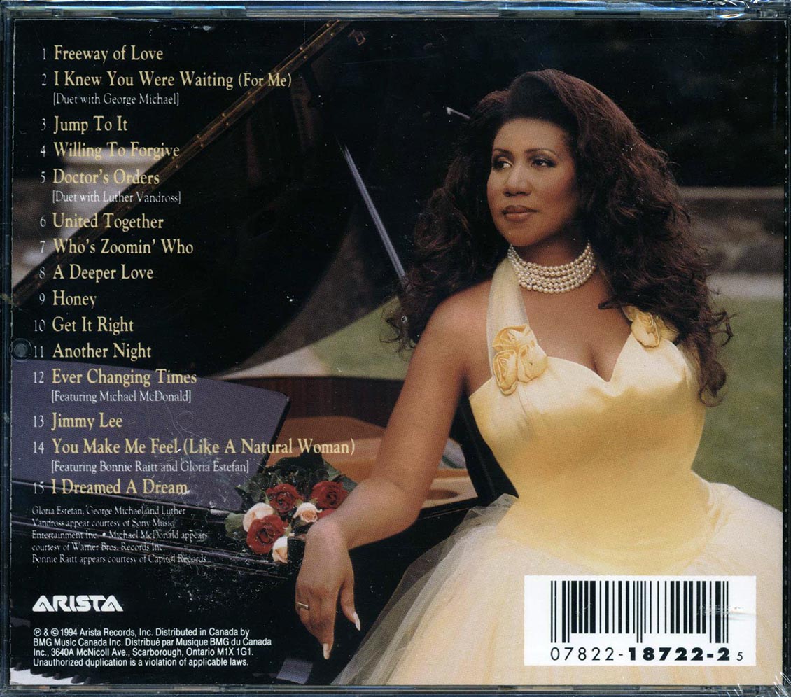 Aretha Franklin - Greatest Hits 1980-1994 Music CD
