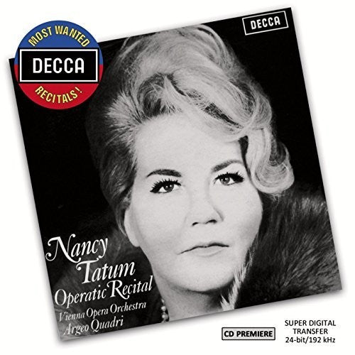 Tatum / Quadri / Wiener Opernorchester - Most Wanted: Nancy Tatum - Operatic Recital - Music CD