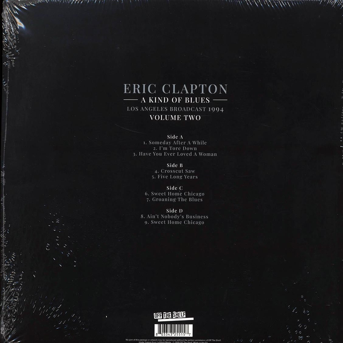 Eric Clapton - A Kind Of Blues Volume 2: Los Angeles Broadcast 1994 (2xLP) Vinyl Record