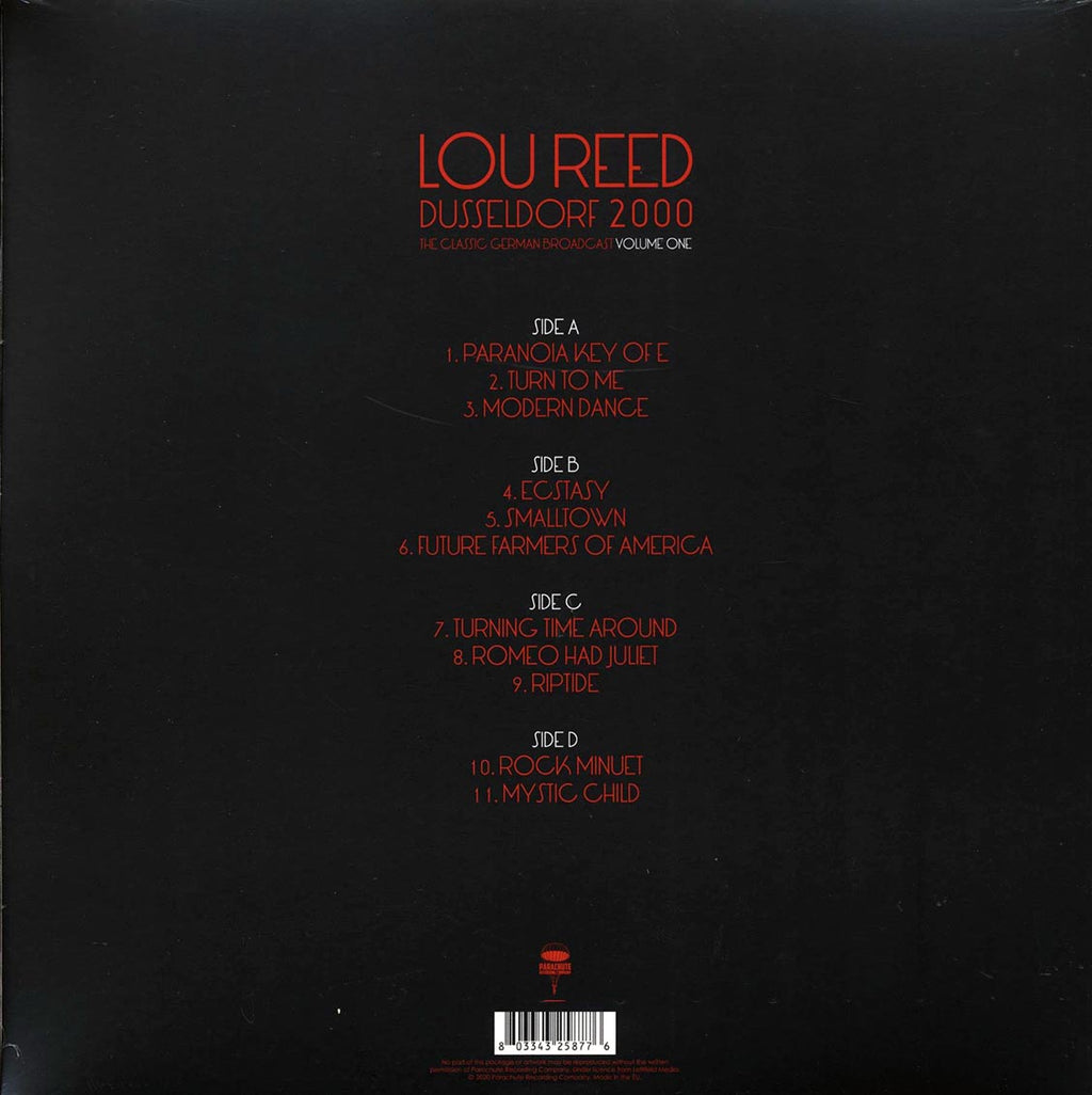 Lou Reed - Dusseldorf 2000 Volume 1: The Classic German Broadcast (2xLP) Vinyl Record