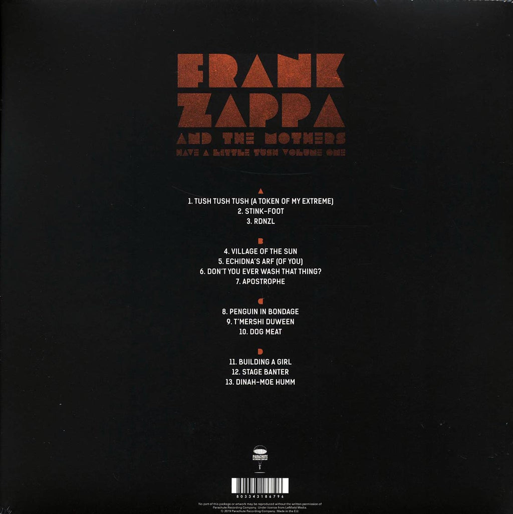 Frank Zappa & The Mothers - Have A Little Tush Volume 1: Michigan State University Broadcast 1974 (2xLP) (clear vinyl) Vinyl Record
