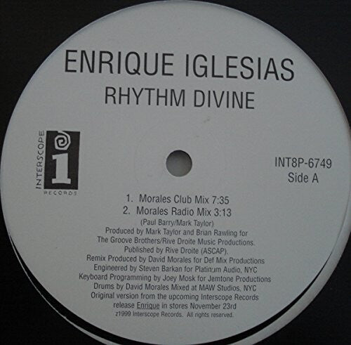 Iglesias,enrique - Rhythm Divine - Vinyl Record