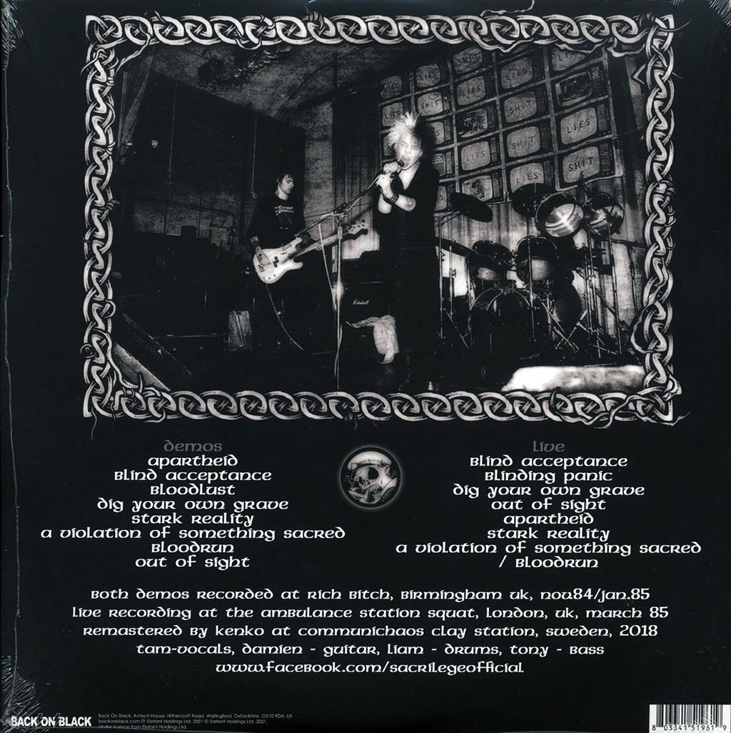 Sacrilege - Ambulance Station Squat, London, 1985 + The First & Second Demos (ltd. ed.) (splatter vinyl) Vinyl Record