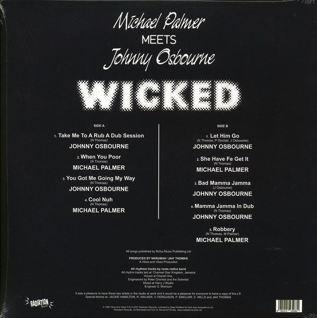 Michael Palmer, Johnny Osbourne - Michael Palmer Meets Johnny Osbourne: Wicked Vinyl Record