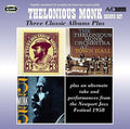 Monk,thelonious - Three Classic Albums Plus - Music CD