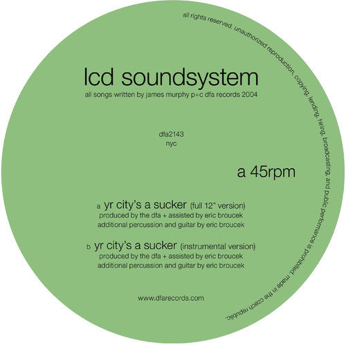 Yr City's a Sucker [12" Vinyl] Vinyl Record