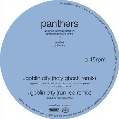 Panthers - Goblin City (holy Ghost Remix) - Vinyl Record