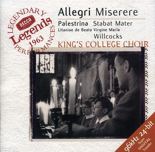 Allegri / Palestrina / Willcocks / Kcc - Miserere / Stabat Mater - Music CD
