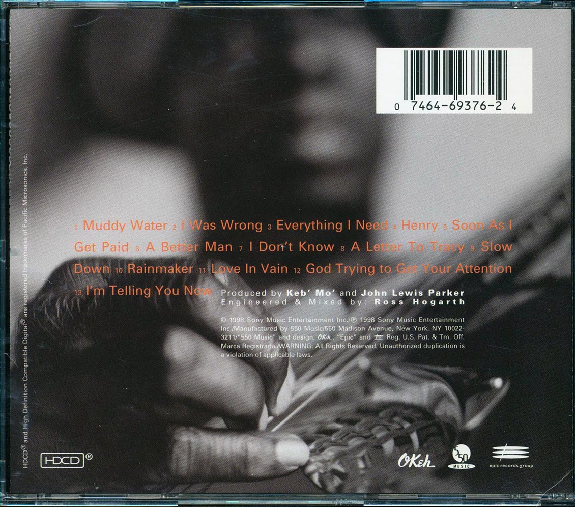 Keb' Mo  - Slow Down Music CD