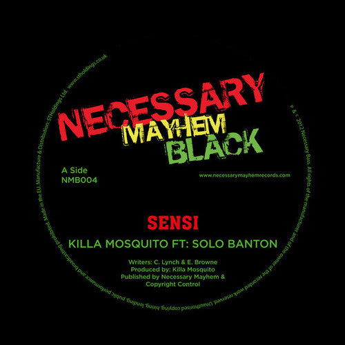 Killa Mosquito - Sensi - Vinyl Record