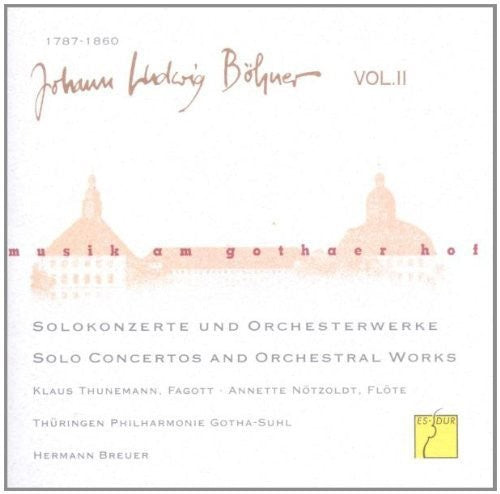 Boehner / Thueringen Philharmonie Gotha / Breuer - Music At The Court Of Gotha: Solo Concertos & Orch - Music CD