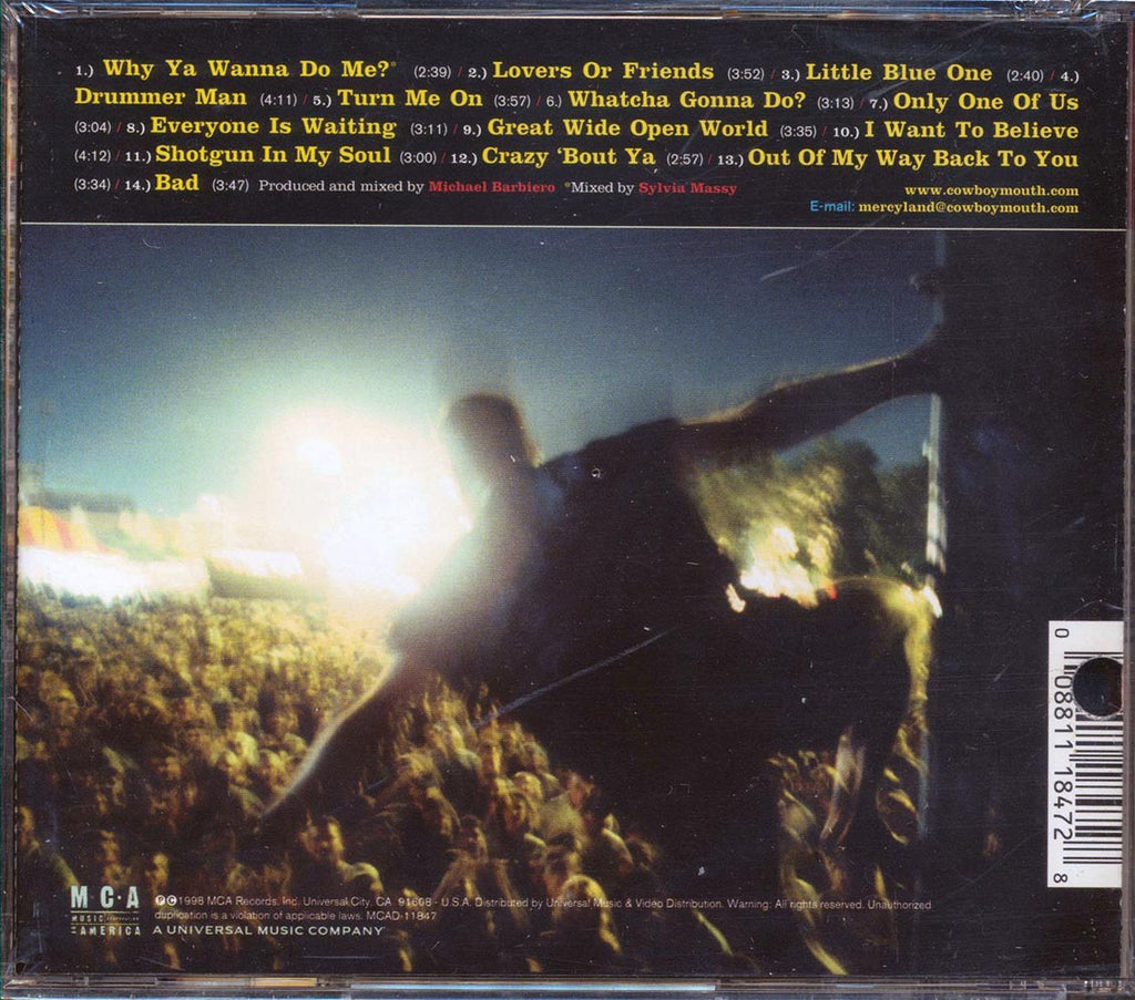 Cowboy Mouth  - Mercyland (marked/ltd stock) Music CD