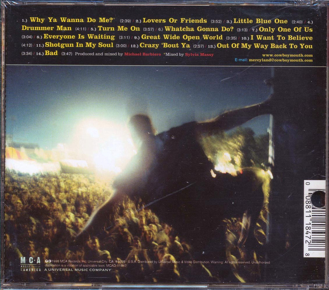 Cowboy Mouth  - Mercyland (marked/ltd stock) Music CD