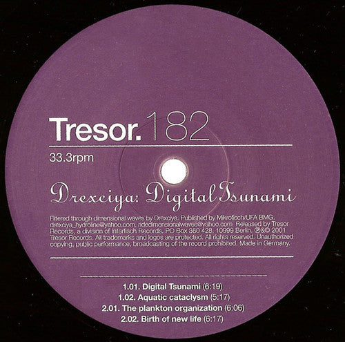 Drexciya - Digital Tsunami - Vinyl Record