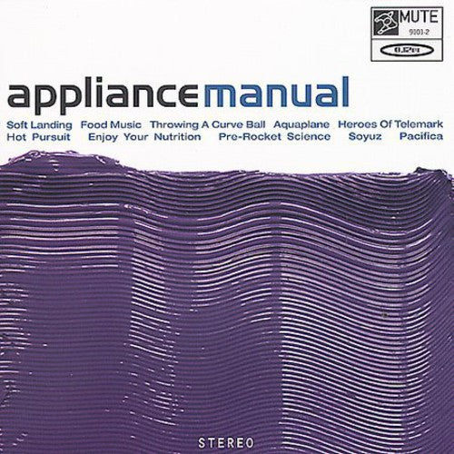 Appliance - Manual - Music CD