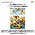 Vivaldi / Muller / Heidelberger - Con Con Titulo - Music CD
