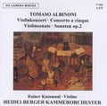 Albinoni / Kussmaul / Heidelberg - Violin Cons - Music CD
