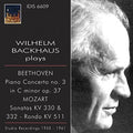 Beethoven - Wilhelm Backhaus Plays 1950 - Music CD