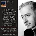 Beethoven / Horszowski / Schneider - Violin Sons - Music CD