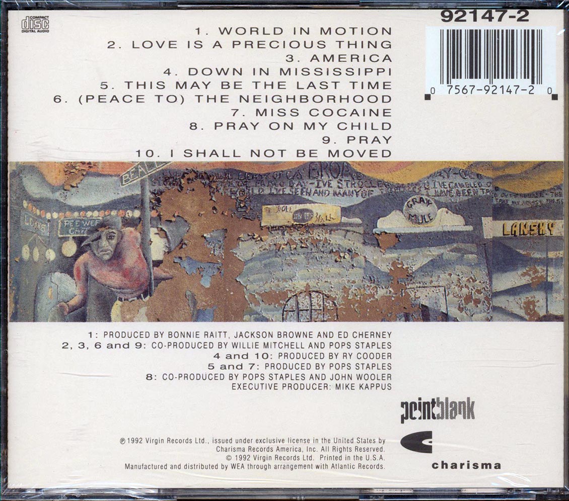 Pops Staples  - Peace To Neighborhood Music CD