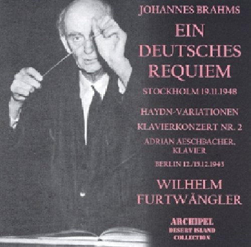 Brahms / Furtwangler - Ein Deutsches Requiem - Music CD