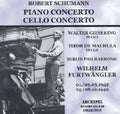 Schumann / Furtwangler - Klavierkonzert / W. Gieseking - Music CD