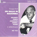 Verdi / Mitropolous - Un Ballo In Maschera: Mialnov - Music CD