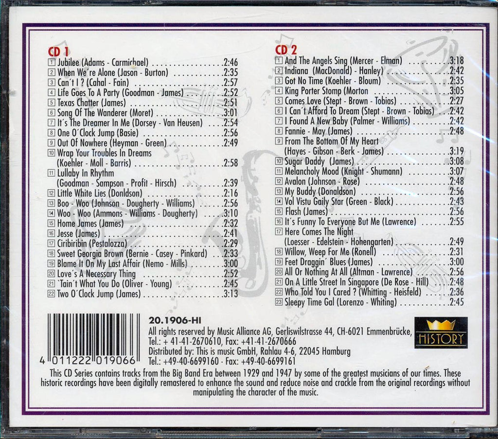 Harry James  - Sleepy Time Gal  (45 tracks) (2xCD) Music CD