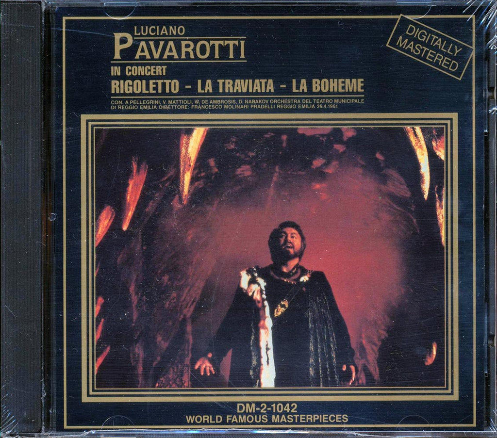 Luciano Pavarotti - In Concert: Rigoletto La Traviata La Boheme Music CD