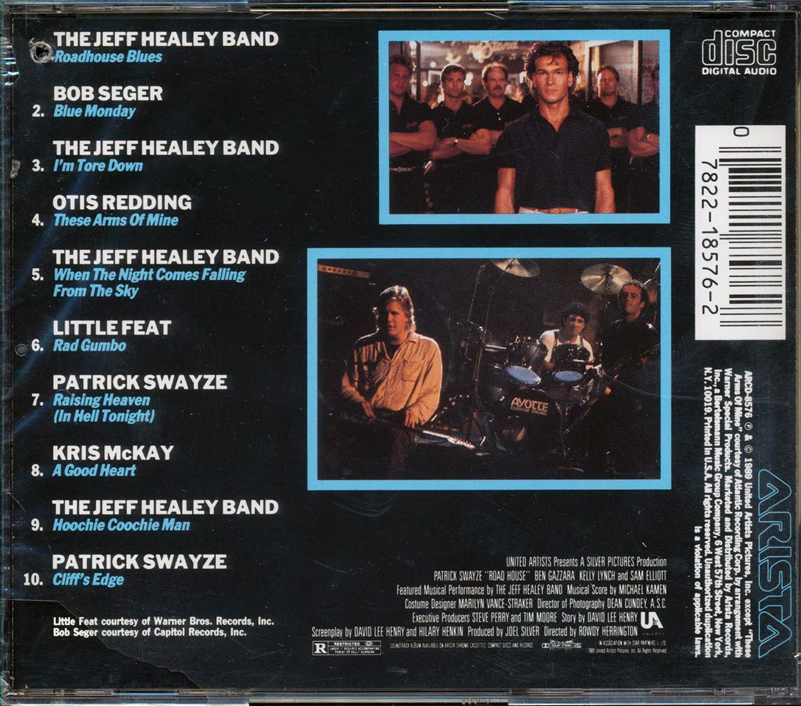 The Jeff Healey Band, Kris McKay, Patrick Swayze, Etc. - Road House: The Original Motion Picture Soundtrack Music CD