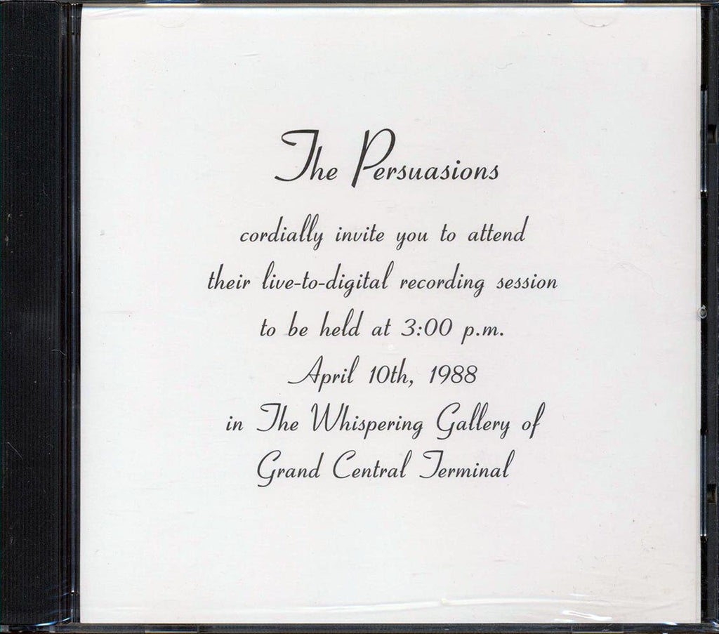 The Persuasions - Live In The Whispering Gallery Of Grand Central Terminal Music CD
