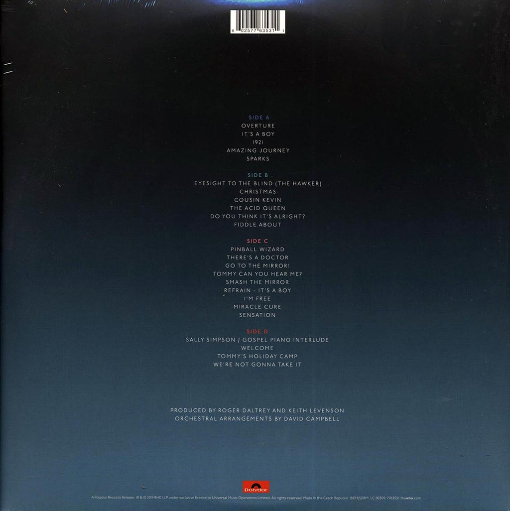 Roger Daltrey - The Who's Tommy Orchestral (24 tracks) (2xLP) Vinyl Record