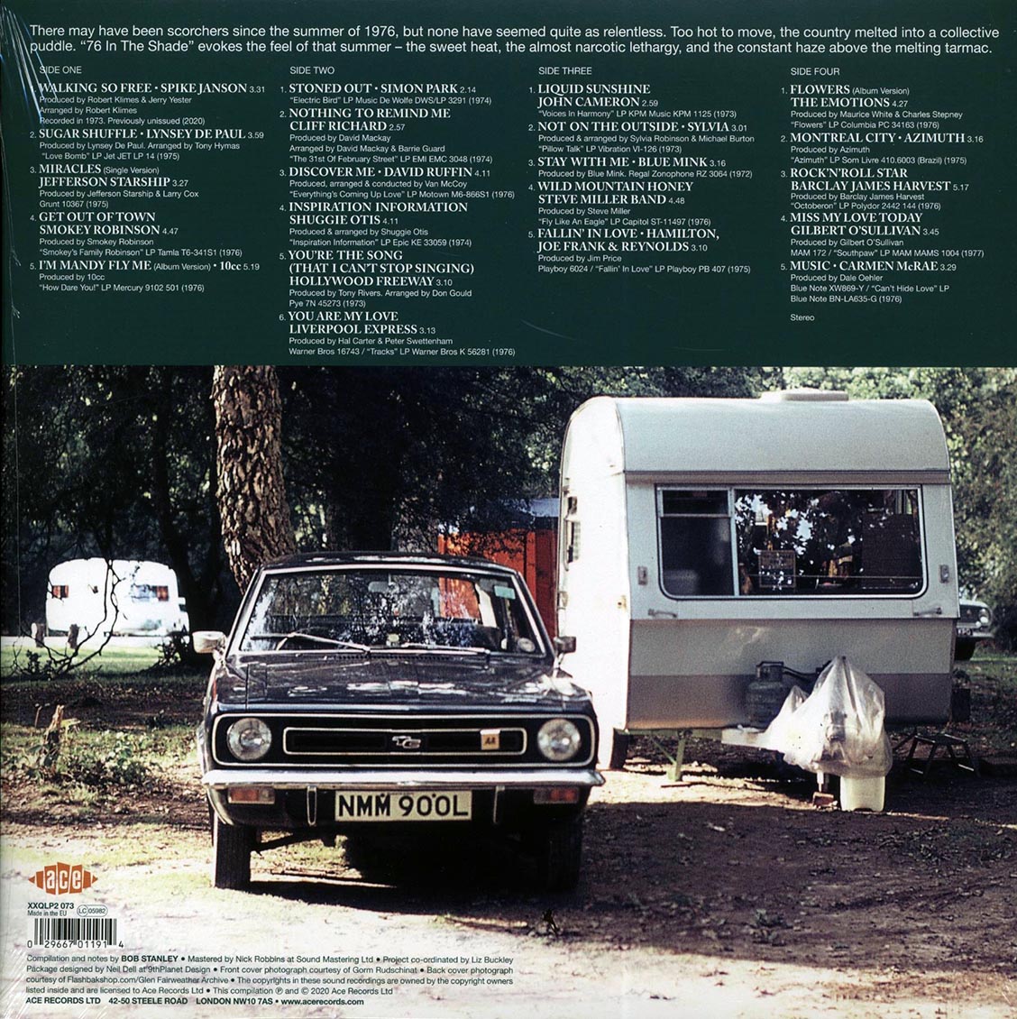 Jefferson Starship, 10CC, Steve Miller Band, David Ruffin, Etc. - Bob Stanley Presents 76 In The Shade (2xLP) Vinyl Record