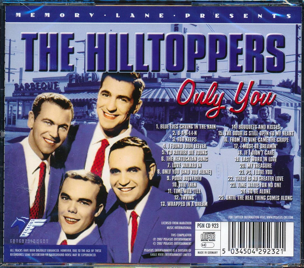 The Hilltoppers - Only You (25 tracks) Music CD