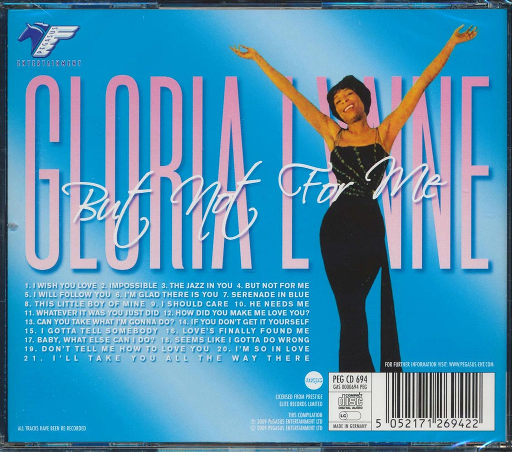 Gloria Lynne - But Not For Me (21 tracks) Music CD
