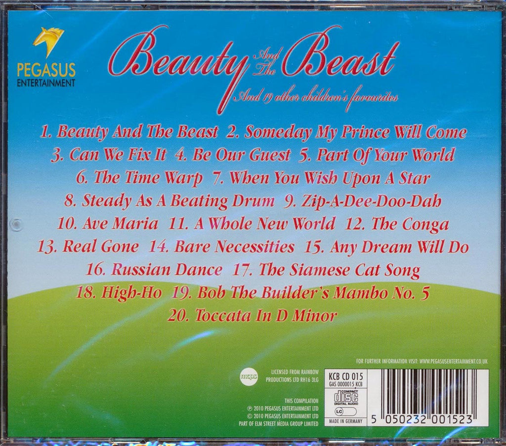 Various - Beauty & The Beast, And 19 Other Children's Favourites (20 tracks) Music CD