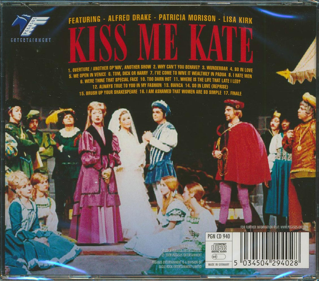 Patrica Morison, Alfred Drake, Lisa Kirk - Kiss Me Kate: The Broadway Musical Collection Music CD