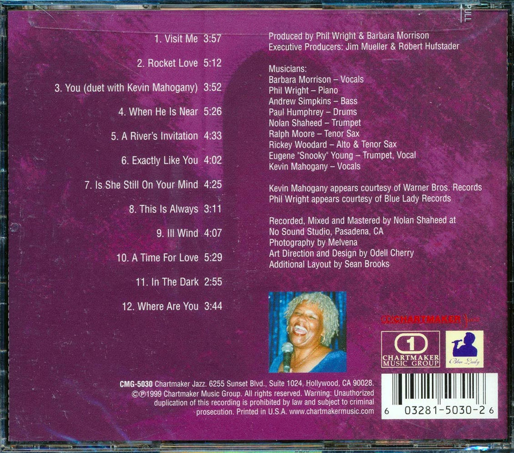 Barbara Morrison - Visit Me Music CD