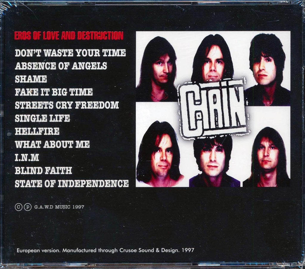 Chain - Eros Of Love And Destruction Music CD